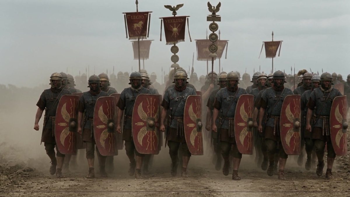 Legionaries on the march